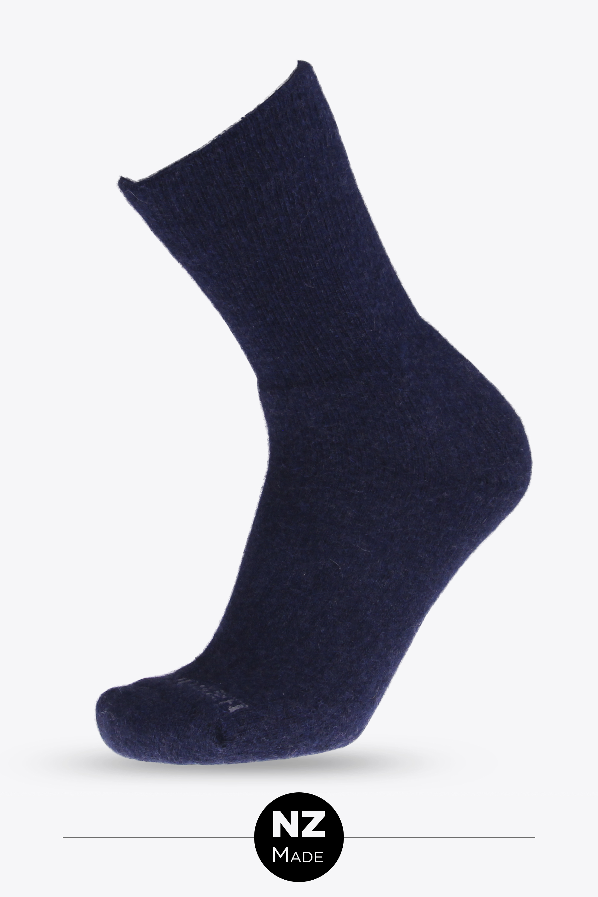 Merino / Possum Cushion Crew - denim